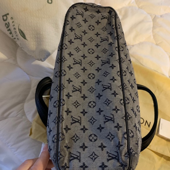 Navy and Gray Louis Vuitton Tote - Picture 7 of 11